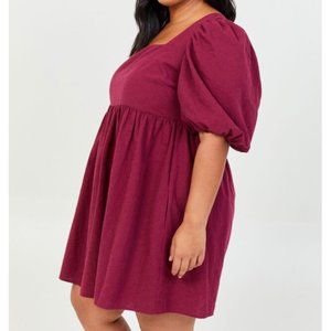 Arula Kaelie Dress Size X Burgundy